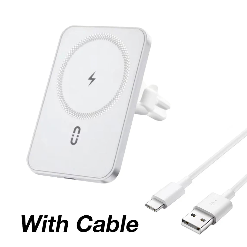 100 W Auto Magnetische Drahtlose Ladegerät Air Vent Telefon Halter Stehen Für Magsafe iPhone 16 15 14 13 12 Pro max XS 11 Schnelle Lade Pad