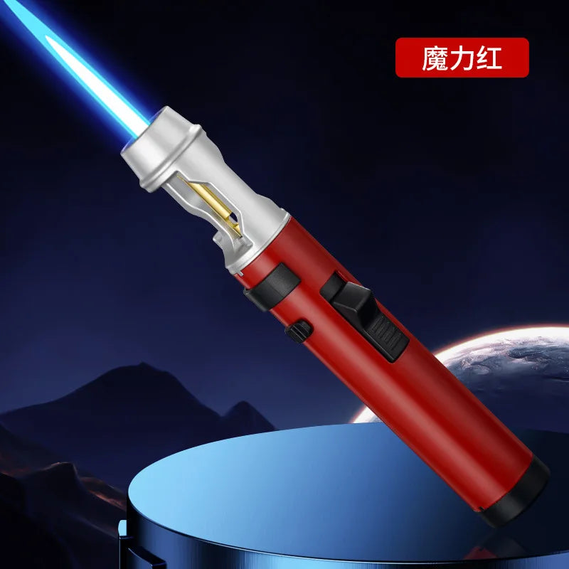 Neue handgehalten Zigarre luftgefüllte Zigarettenanzünder winddicht Butan Camping Moxibustion Zünder Herren Gadget Spritzpistole Großhandel