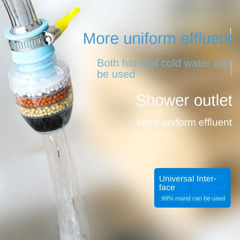 6-lagiger Wasserfilter, Wasserhahn, Luftreiniger, medizinischer Stein, Kokosnusskohle, Düse für Wasserhahn, Küchenzubehör, Haushaltswasserfilter