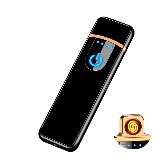 Mini-Elektrofeuerzeug, USB wiederaufladbar, Dual Arc, winddicht, Küchenfeuerzeug, Plasma-Rauch-Zubehör, Weihnachten, Halloween-Geschenk, Neu