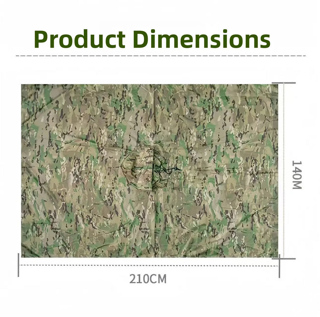Drei-in-Eins-Tarnmantel, Regenmantel, Outdoor, Radfahren, Wandern, Bergsteigen, Camping, multifunktional, taktisch, wasserdicht...