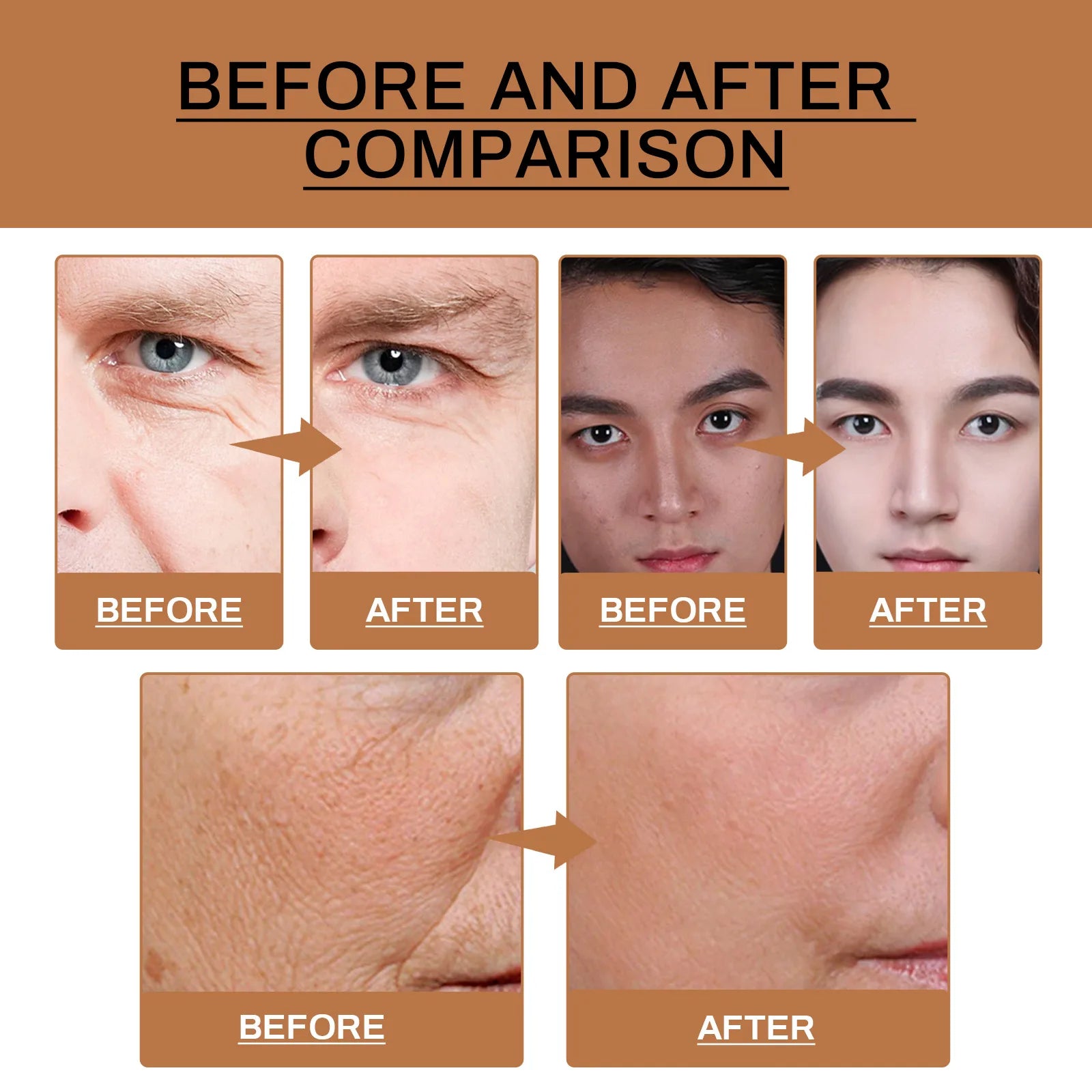 Feuchtigkeitsspendendes Gesichtsserum für Herren, tief feuchtigkeitsspendende, straffende Essenz zur Reduzierung feiner Linien und zur Verbesserung der strahlenden Haut, Anti-Aging-Pflege