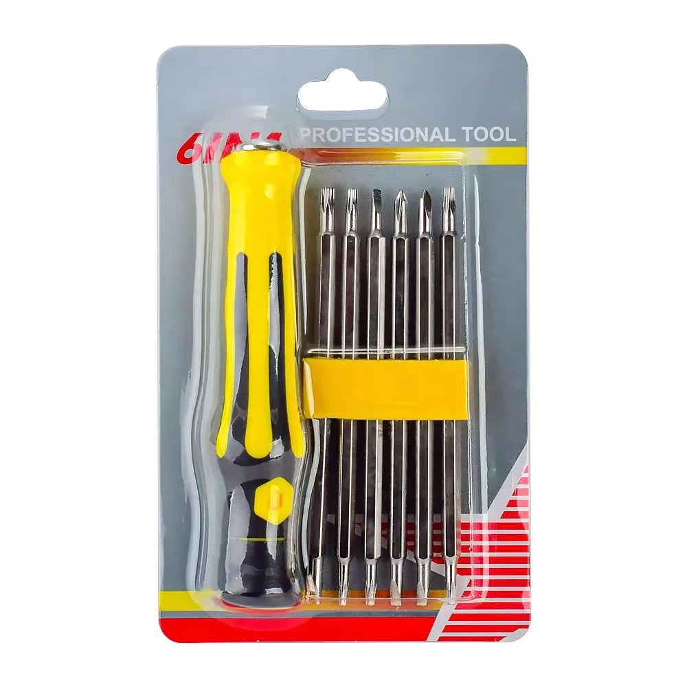 12 In 1 Schraubendreher-set Manipulationssicheren Magnetischen Schraubendreher Bit Hex Torx-schraubendreher Kopf Flache Reparatur Präzision Isolierte Hand Werkzeug