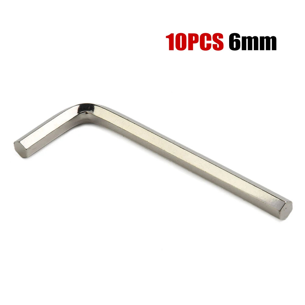10 stücke L-Typ Inbusschlüssel Sechskantschlüssel Schlüssel Schlüssel Stahl Tragbare Set 1,5mm/2mm/2,5mm/3mm/6mm Hand Werkzeuge