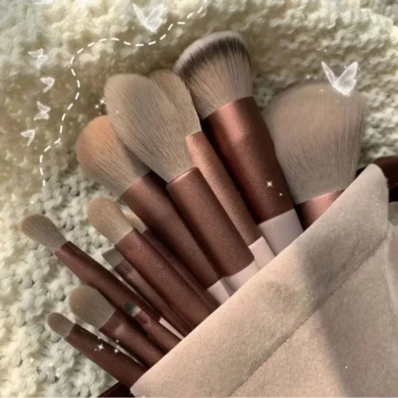 13PCS Make-Up Pinsel Set Lidschatten Foundation Frauen Kosmetische Pulver Erröten Blending Schönheit Bilden Werkzeug