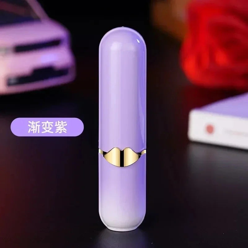 Personal isiertes Lippenstift feuerzeug mit Farbverlauf und kreativer Persönlichkeit, wind dichte offene Flamme, Gas feuerzeug mit hohem ästhetischem Wert