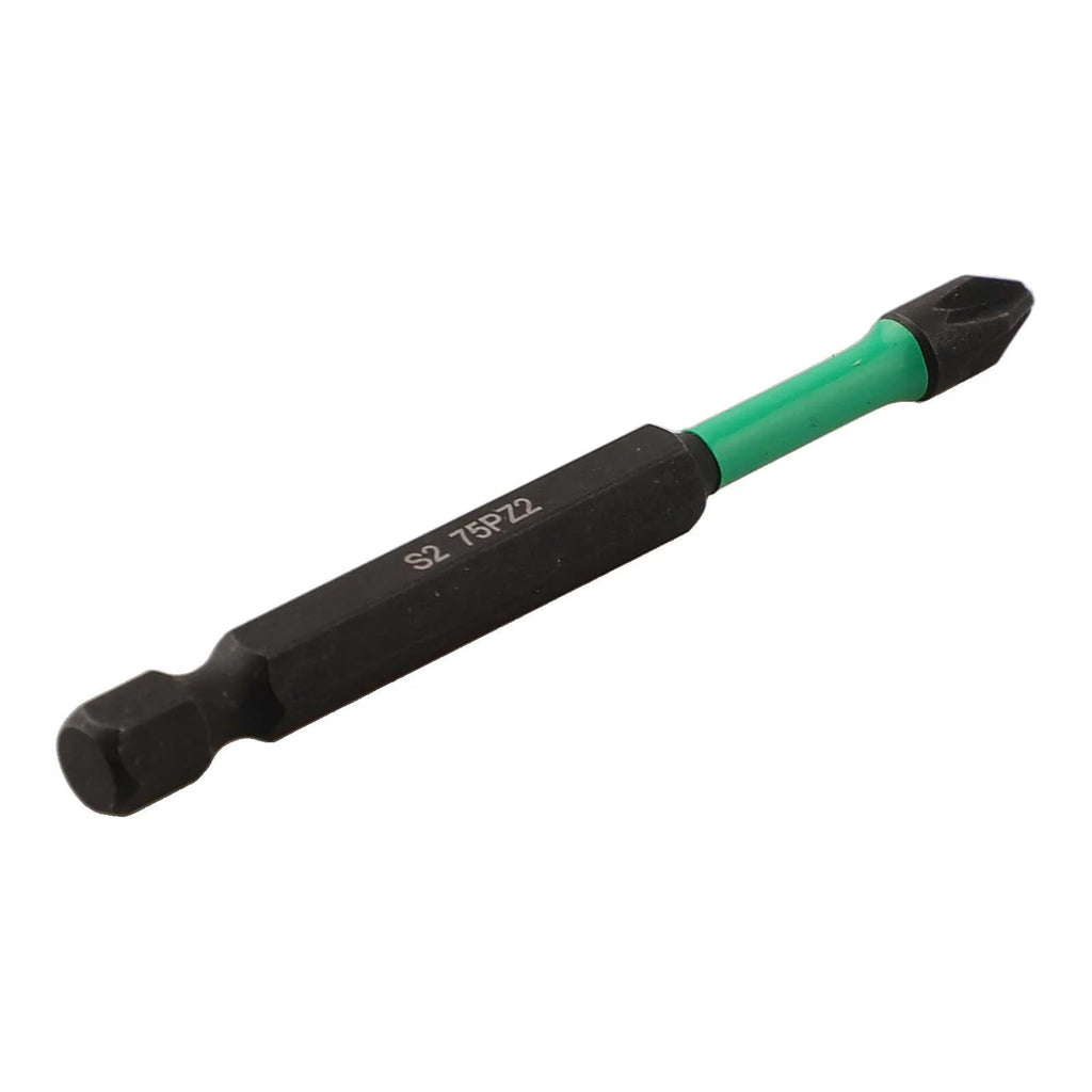 25–150 mm Pozidriv PZ2 Schraubendreher-Bit, legierter Stahl, sechseckiger Griff, rutschfester Elektroschrauber, magnetischer Chargenkopf