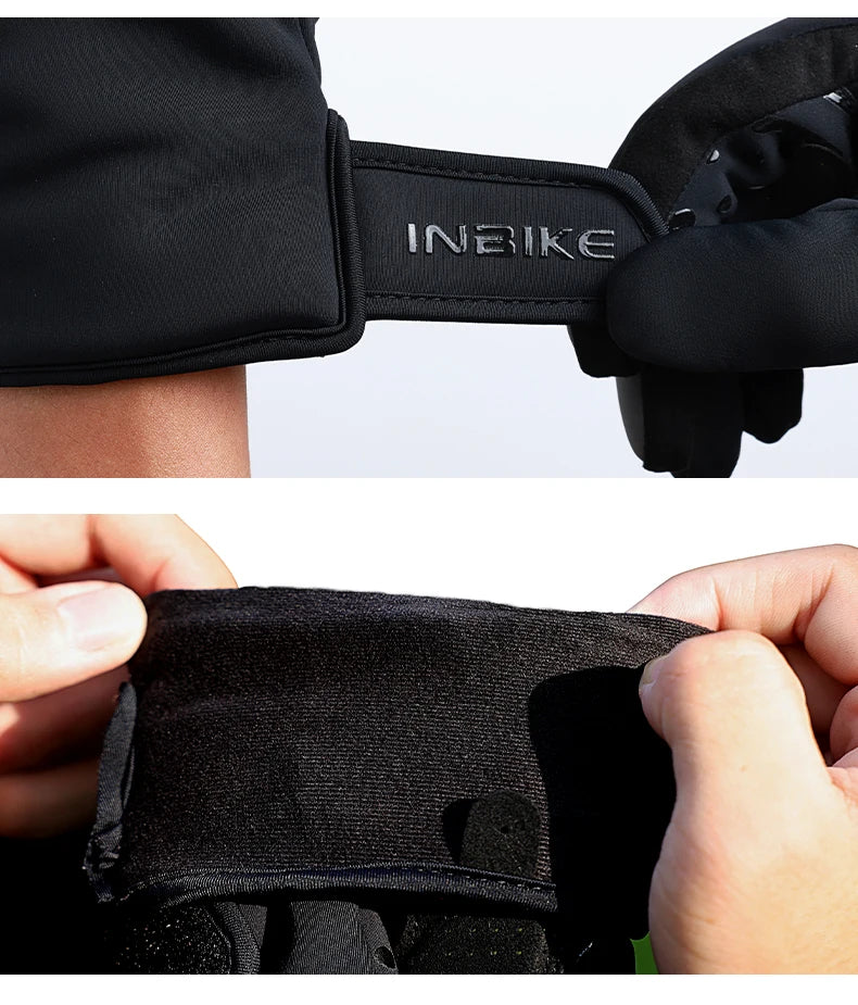 INBIKE Winter-Fahrradhandschuhe für Herren und Damen, warmer Fleece-Fahrradhandschuh zum Reiten, Fahrradhandschuhe, wasserdichtes Touchscreen-Zubehör