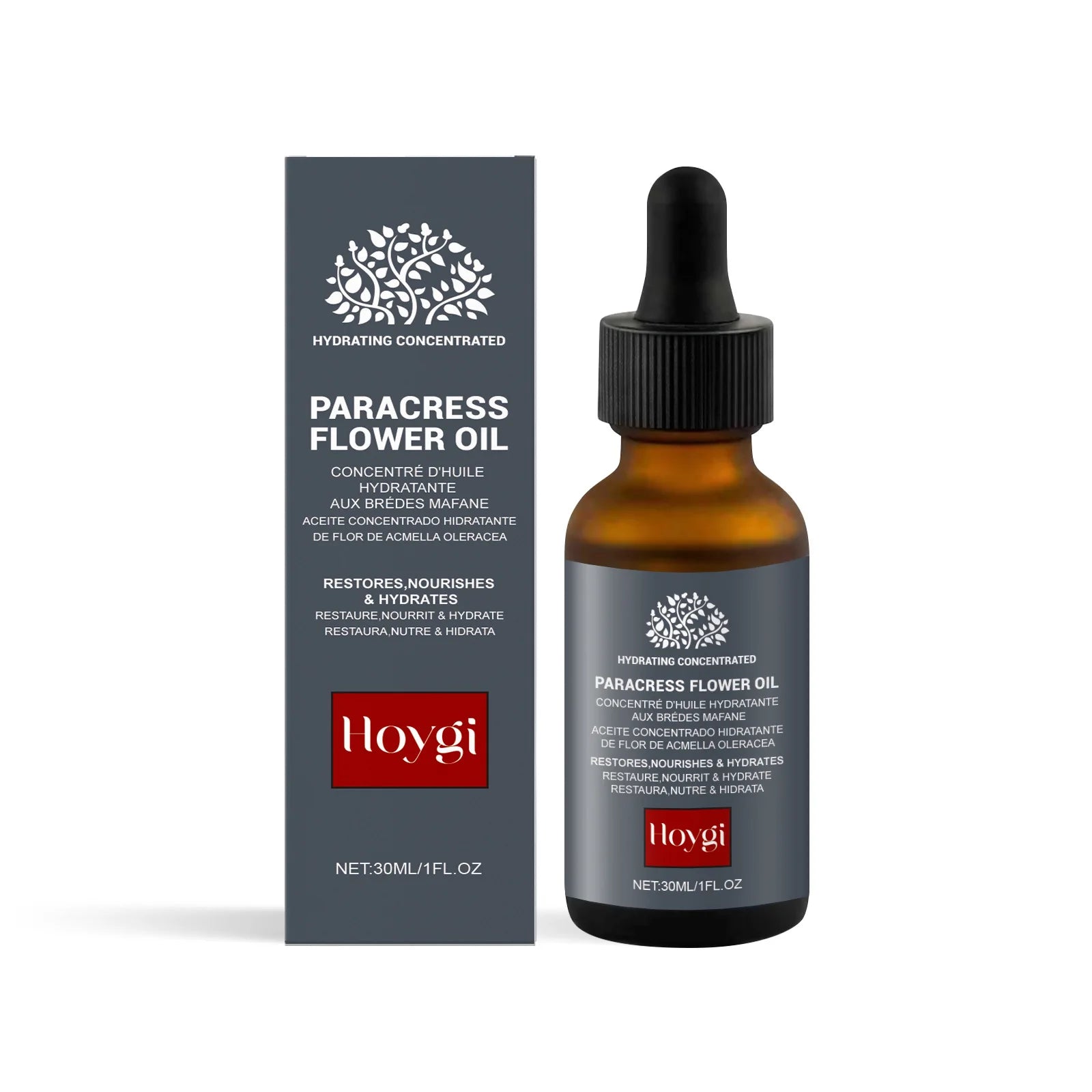 Kollagen-Essenz-Serum mit Parakress-Blumenöl, reduziert feine Linien, verbessert die Hautelastizität, Anti-Aging, leicht, 30 ml