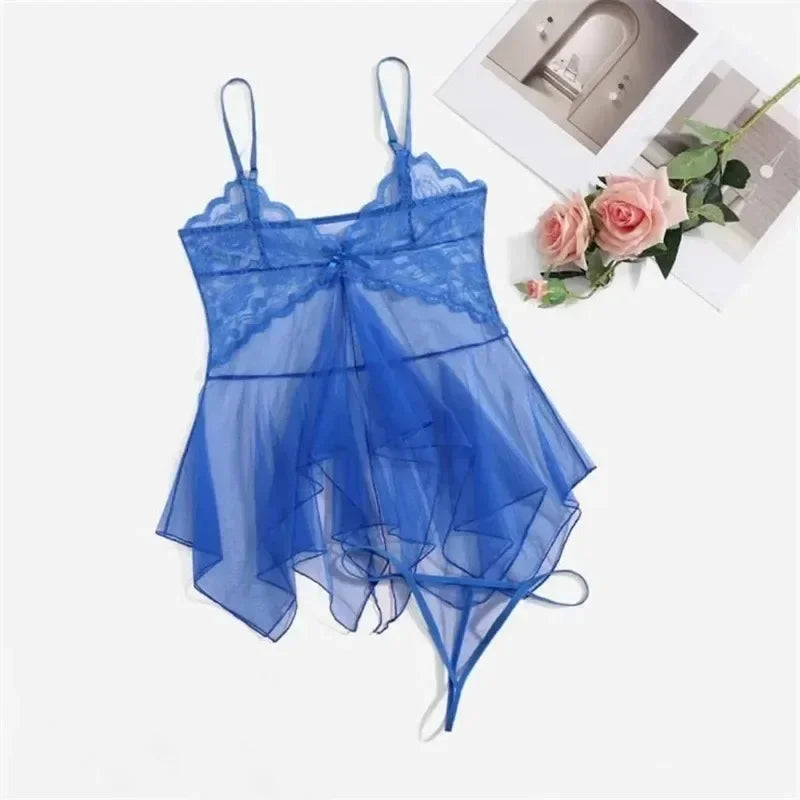 Sexy Dessous für feine Frauen, Damen-Spitze, Fluoroskopie, Schönheit, Tüll, elegante Reverie, sexy Dessous, Fantasy-Tüll, Intim-Set