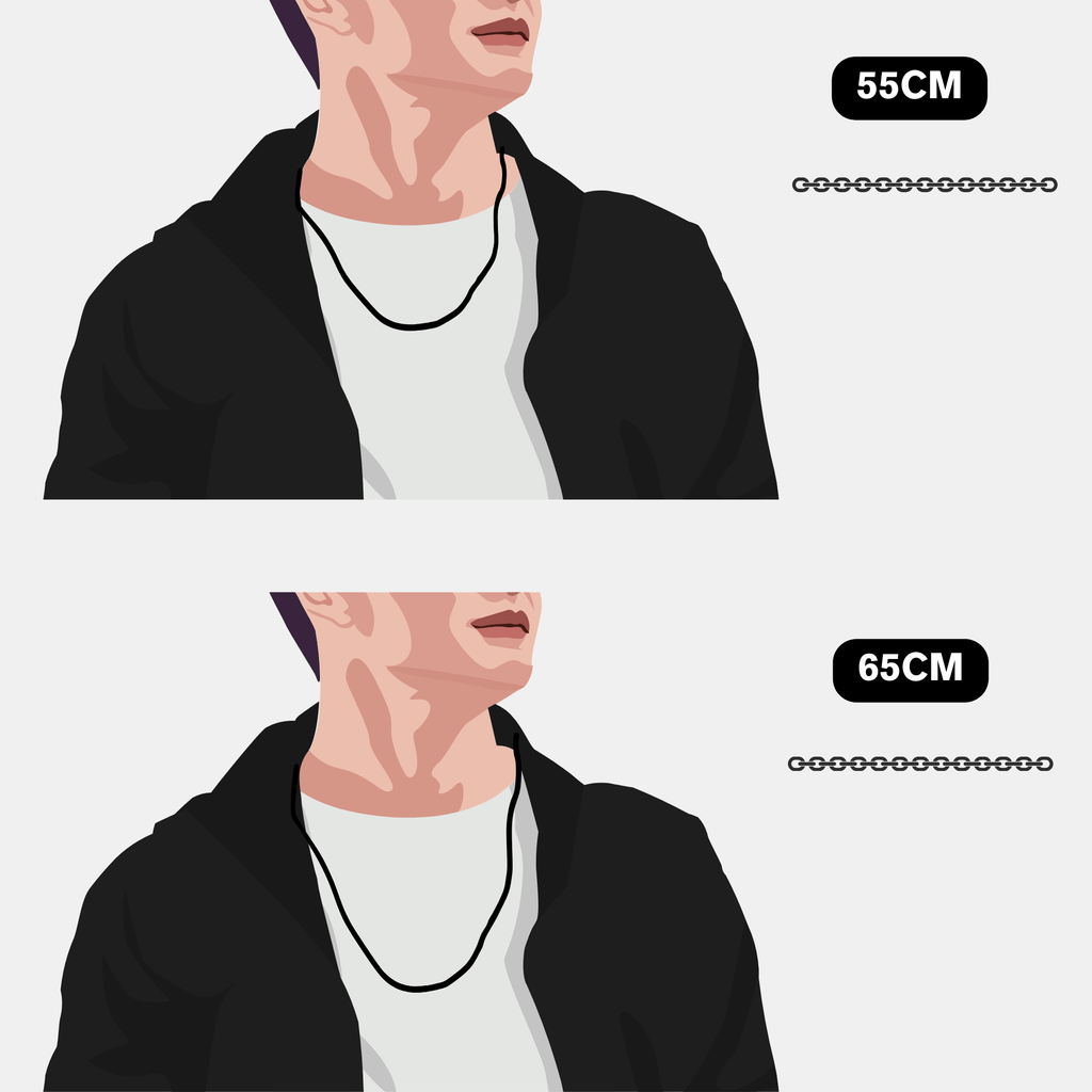 Carbon Fiber Blitz Halskette