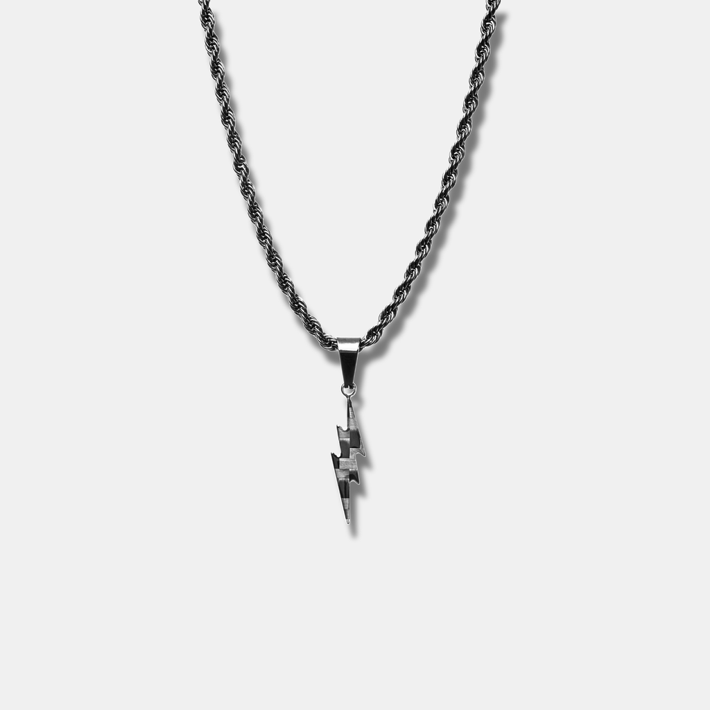 Carbon Fiber Blitz Halskette