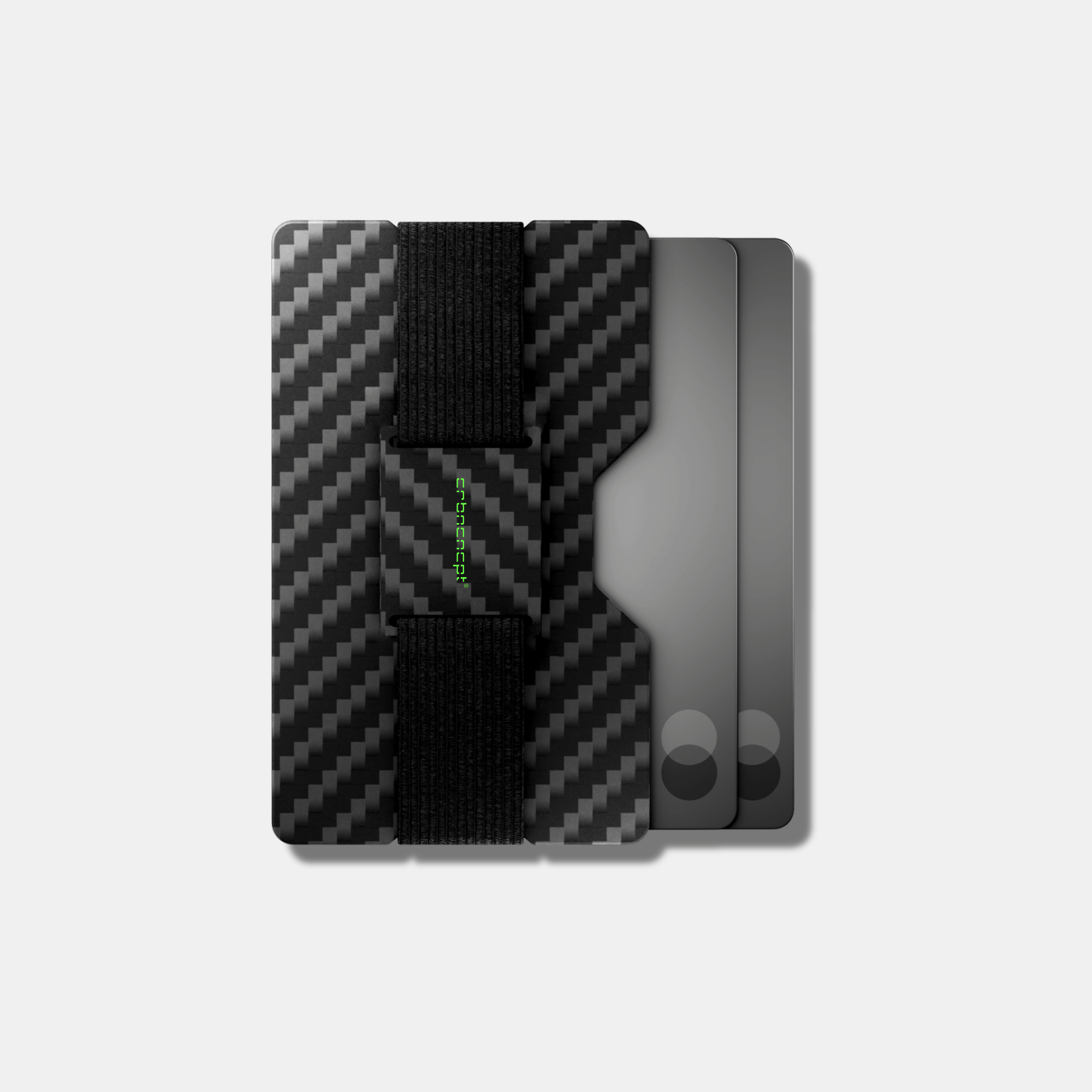 Carbon Fiber Kartenetui | Münzfach | Geldband | RFID