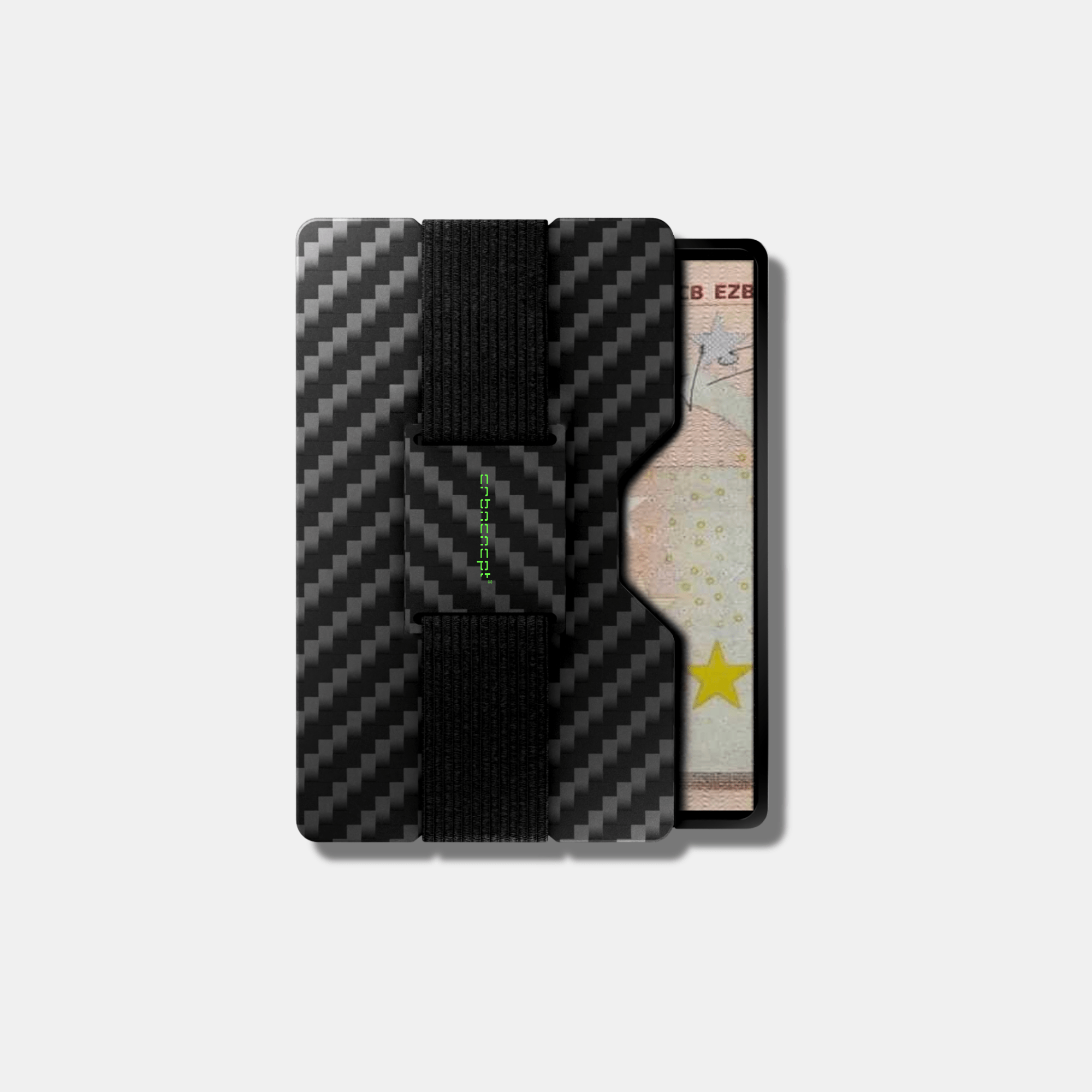 Carbon Fiber Kartenetui | Münzfach | Geldband | RFID