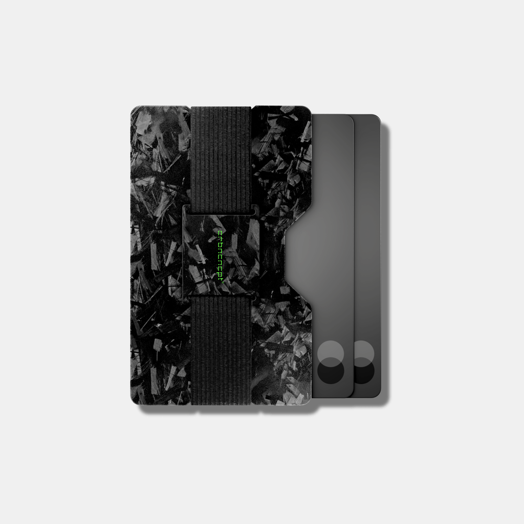 Forged Carbon Kartenetui | Münzfach | Geldband | RFID