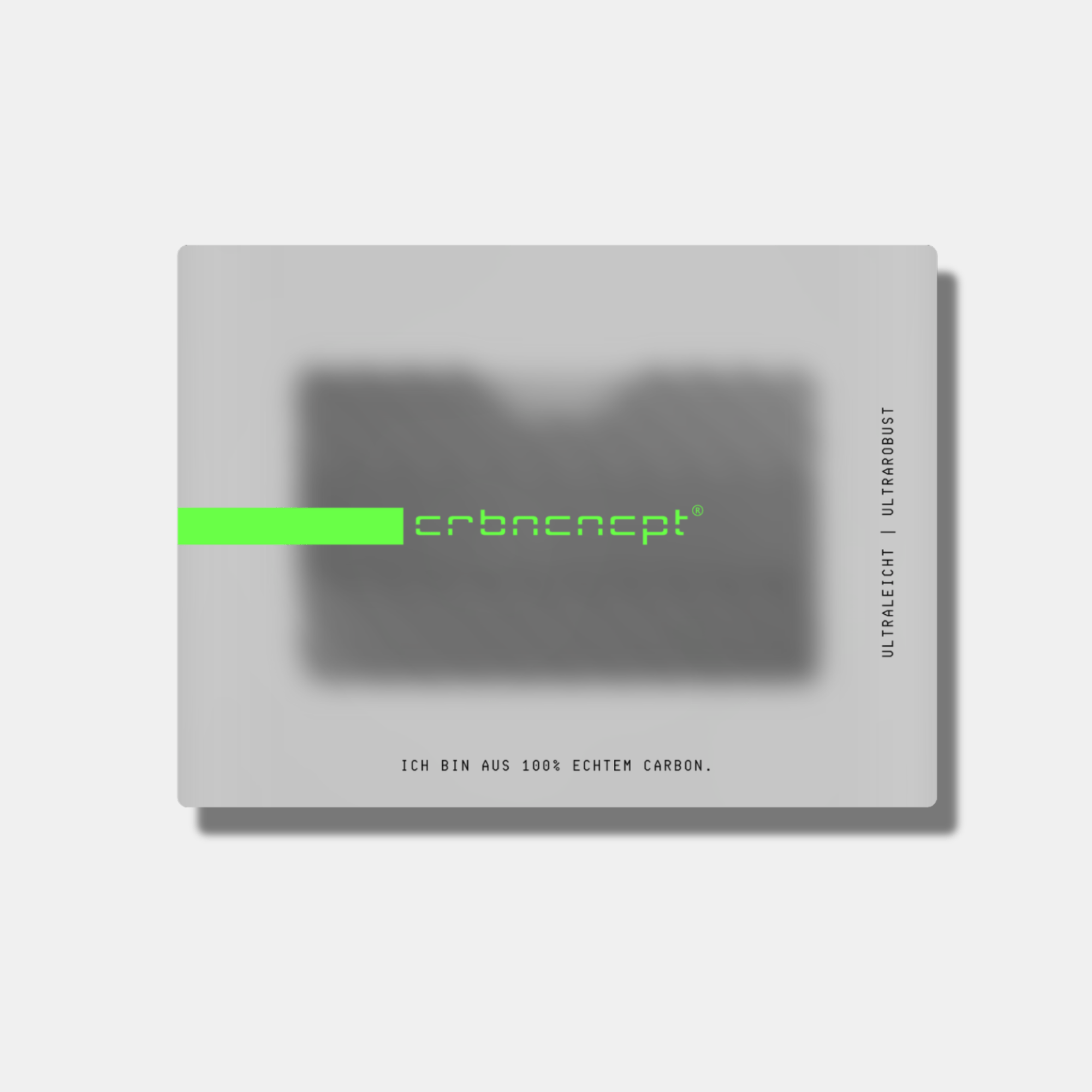 Carbon Fiber Kartenetui | Münzfach | Geldband | RFID